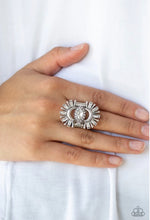 Load image into Gallery viewer, Deco Diva Papazzai White Bling Ring