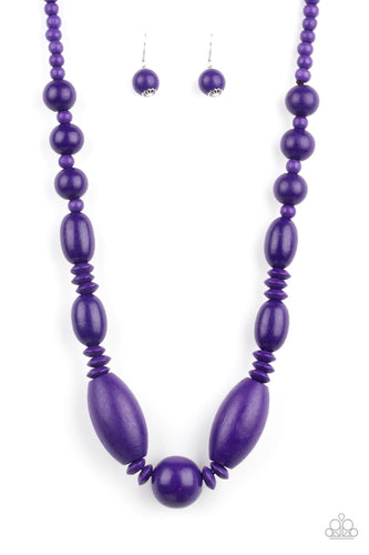 Summer Breezin - Purple Necklace