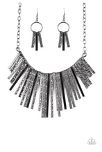 Load image into Gallery viewer, Metallic Mane Gunmetal Black Necklace