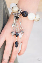 Load image into Gallery viewer, Lights! Camera! Action! Papazzai Black and White Charmed Bracelet