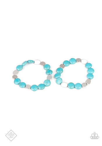 Simply Sedimentary Paparazzi Blue Bracelet