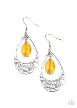 Load image into Gallery viewer, DEW You Feel Me? Papazzai Yellow Earrings