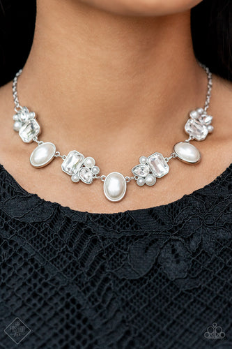 Sensational Showstopper - White Pearl Necklace