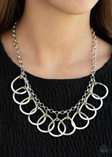 Drop By Drop Papazzai Green Necklace