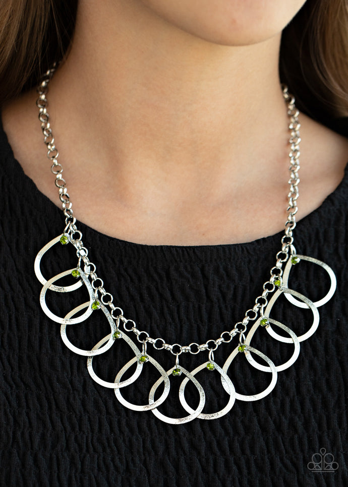 Drop By Drop Papazzai Green Necklace