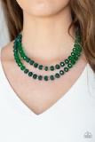 Glitter Gratitude - Green Necklace