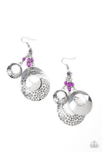 Load image into Gallery viewer, Wanderlust Garden Papazzai Purple Earrings
