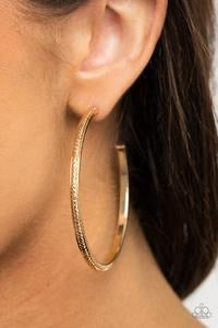 Diamond-Cut Hoop Papazzai Gold Earrings