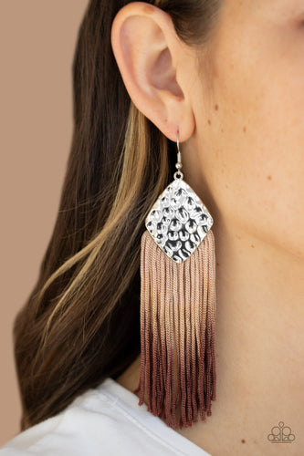 Dip In - Brown Earrings