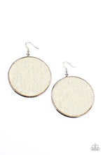 Load image into Gallery viewer, Wonderfully Woven Papazzai White Earrings
