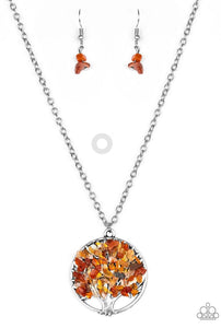 Naturally Nirvana Papazzai Orange Necklace
