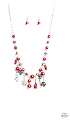 RENAISSANCE ROMANCE PAPAZZAI RED NECKLACE