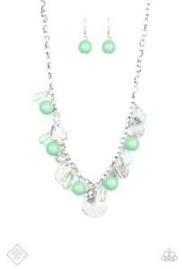 Prismatic Sheen Papazzai Green Necklace