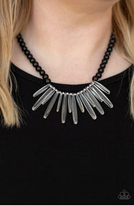 Icy Intimidation Papazzai Black Necklace