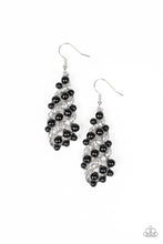 Load image into Gallery viewer, Ballroom Waltz Papazzai Black Bling Earrings