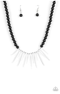 Icy Intimidation Papazzai Black Necklace