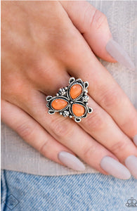 Ambrosial Garden Paparazzi Orange Ring