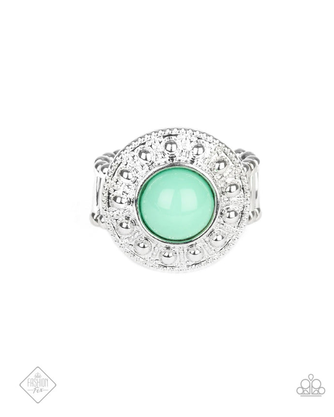 Treasure Chest Shimmer Papazzai Green Ring