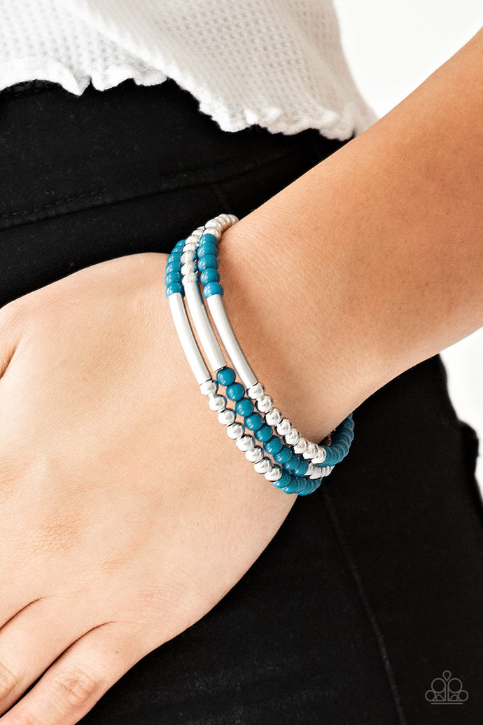 Tourist Trap Papazzai Blue Wrap Bracelet
