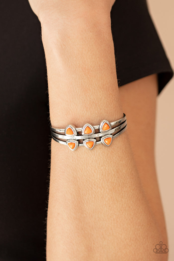 Tribal Triad - Orange Bracelet