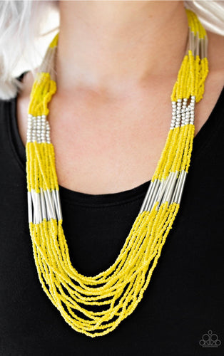 Paparazzi Let It BEAD - Yellow Necklace