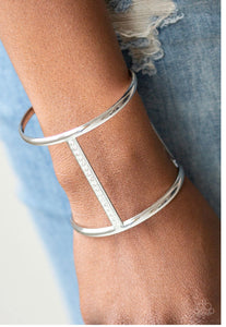 Diamond Deity White Paparazzi Bracelet
