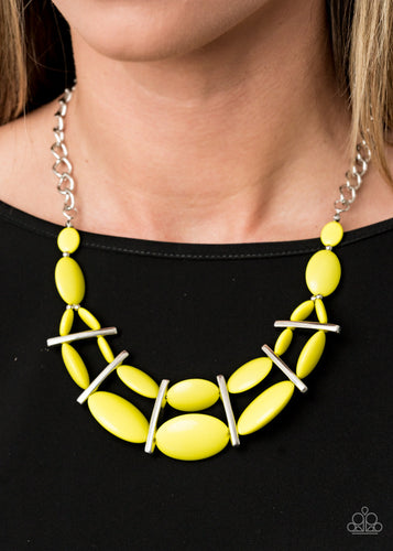 Law of the Jungle Papazzai Yellow Necklace