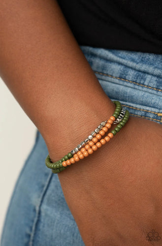 Spiral Dive Papazzai Green Bracelet