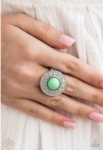 Treasure Chest Shimmer Papazzai Green Ring