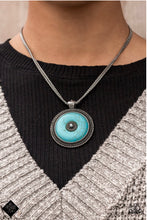 Load image into Gallery viewer, EPICENTER of Attention Papazzai Blue Necklace