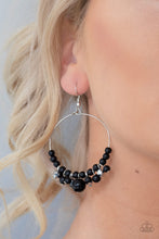 Load image into Gallery viewer, Effortless Effervescence Papazzai Black Earrinhs