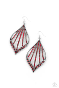 Showcase Sparkle Papazzai Red Bling Earrings